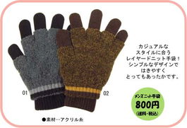 溫暖手感，針織手套產品展示